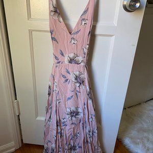 COPY - Pink Floral Maxi Dress